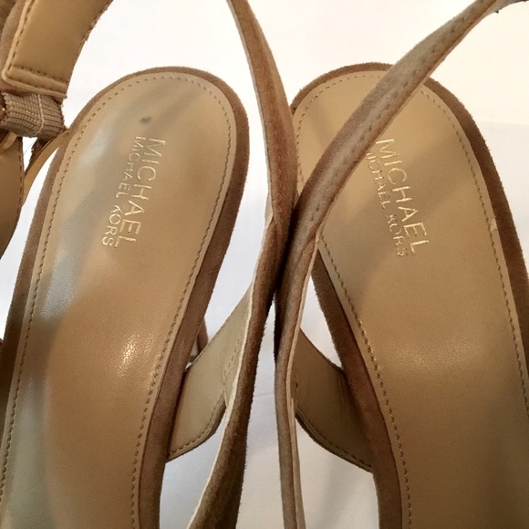 MICHAEL Michael Kors ‘Becky’ Suede Stiletto Dress Sandals - Picture 7 of 10